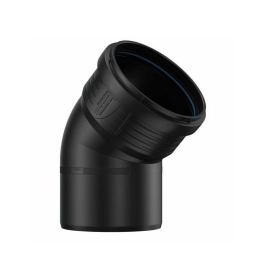 Černé PP koleno 110 mm 45°