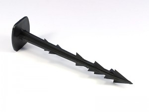 Kolíky plastové pro ukotvení textilie - 12 cm