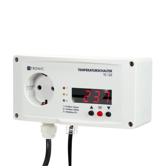H-Tronic TS 125 teplotní spínač -55 - 125 °C 3000 W
